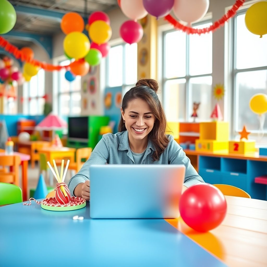 Children's party venue with themed decorations